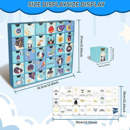 Ramadan Kalender XXL zum Selbstbefüllen in Grün