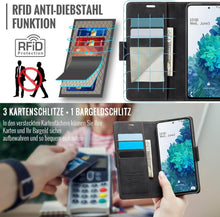 Samsung Galaxy S20 FE Handyhülle RFID Schwarz Flip Case