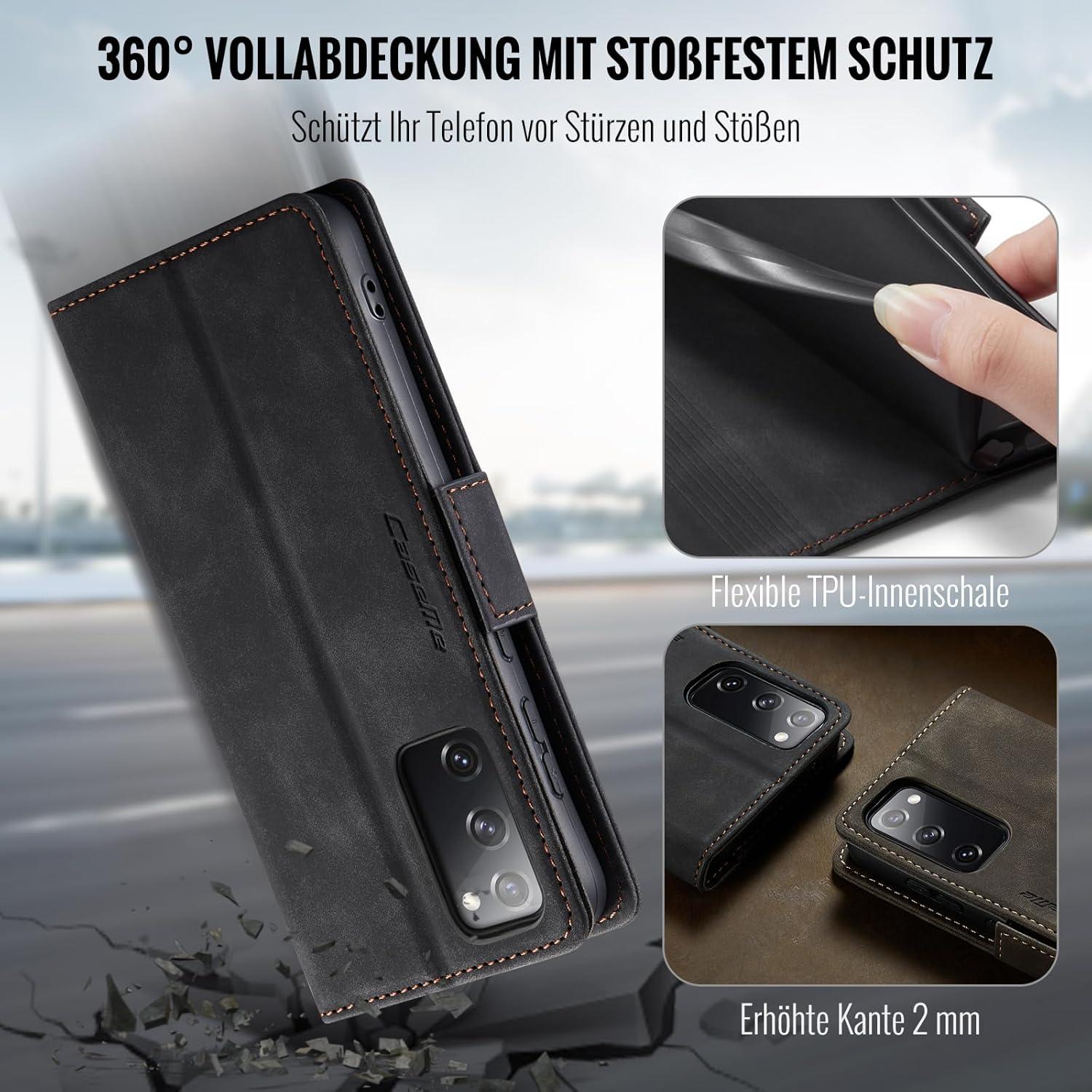 Samsung Galaxy S20 FE Handyhülle Klappbar RFID Schutz Standfunktion Tasche