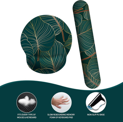 Ergonomisches Mauspad mit Handauflage und Gelkissen, Tropische