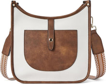 Moderne Damen Schultertasche aus Leder mit verstellbarem Riemen