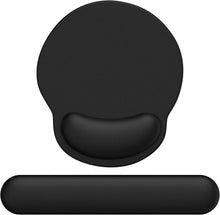 Ergonomisches Mauspad mit Handauflage und Handballenauflage Schwarz