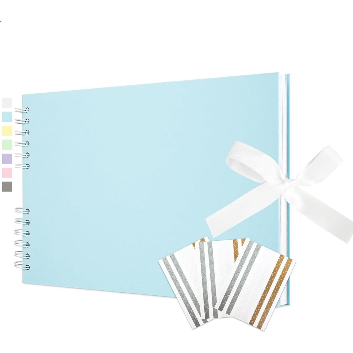 DIY Fotoalbum zum Selbstgestalten, 21,5 x 29 cm, Hellblau