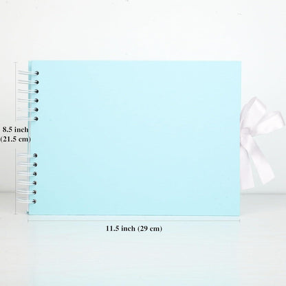 DIY Fotoalbum zum Selbstgestalten, 21,5 x 29 cm, Hellblau