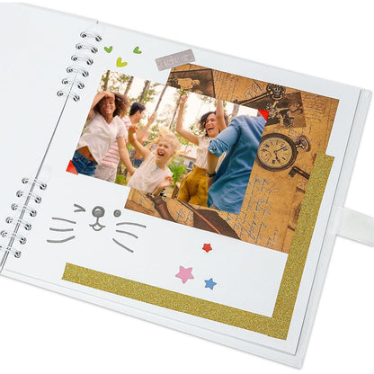 DIY Fotoalbum zum Selbstgestalten, 21,5 x 29 cm, Hellblau