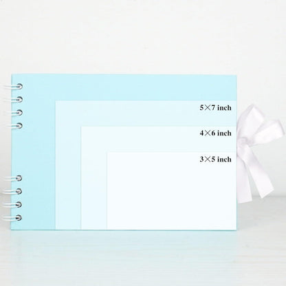 DIY Fotoalbum zum Selbstgestalten, 21,5 x 29 cm, Hellblau