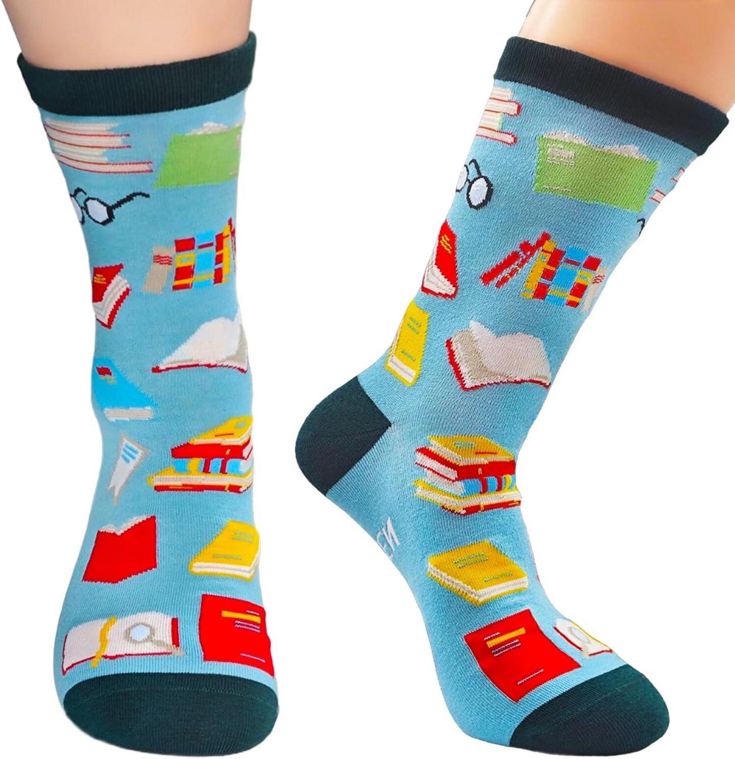 Lustige Leseratten Socken Damen Geschenk Frau Geburtstagsgeschenk