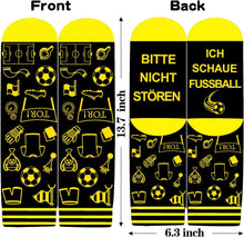 Fussball Fanartikel Socken Geschenk Männer Schwarz Gelb