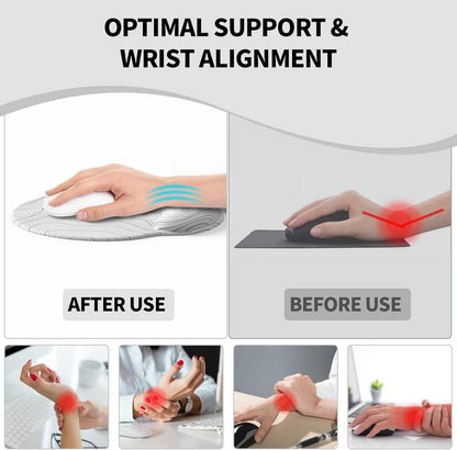 Ergonomisches Gel-Mauspad mit Handauflage für Laptop und Gaming