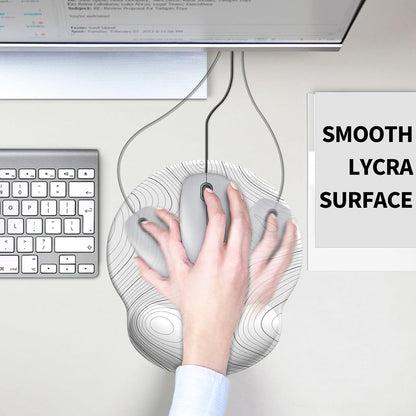 Ergonomisches Gelkissen Mauspad Handauflage für Laptop Gaming