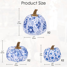 6er Set Künstliche Kürbisse Herbst Deko Halloween Tischdeko