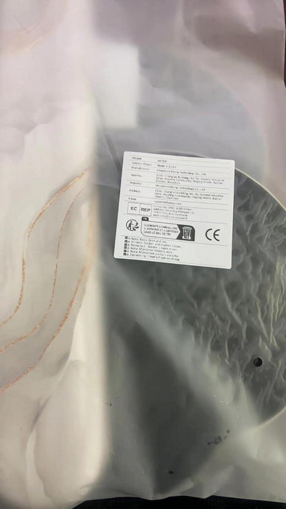 Ergonomisches Mauspad mit Handauflage und Handballenauflage in Weißer Marmor Optik