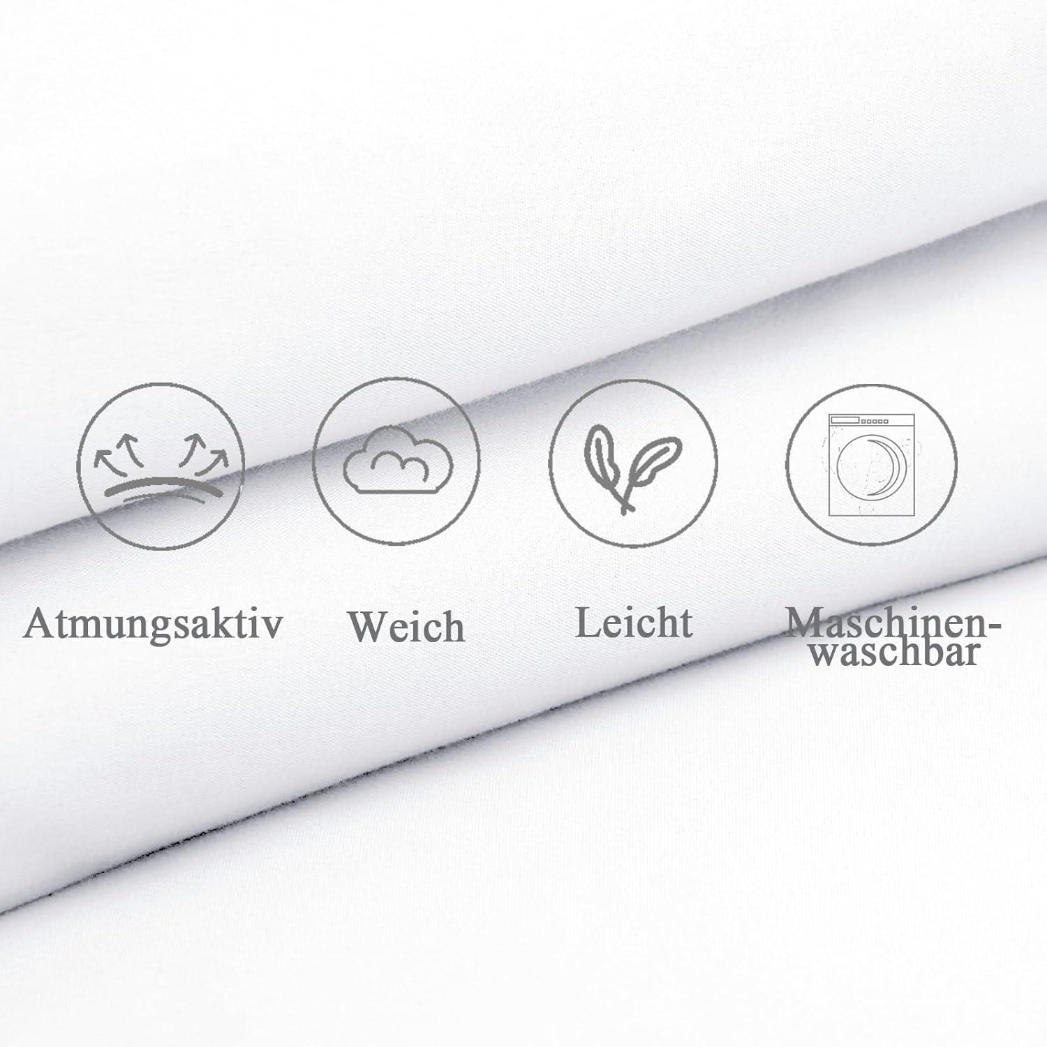 Weißer Mikrofaser Kissenbezug 40x40 2er Set OEKO-Zertifiziert