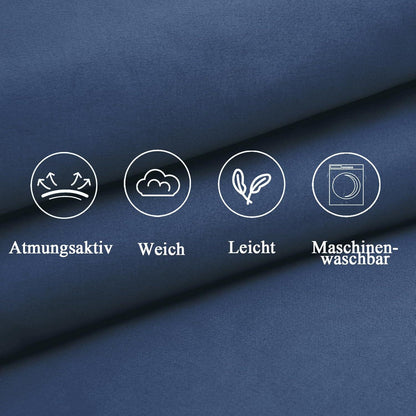 Vielit Sofa Kissenbezug 40x40 Dunkelblau 2er Set Mikrofaser Öko-Zertifikat