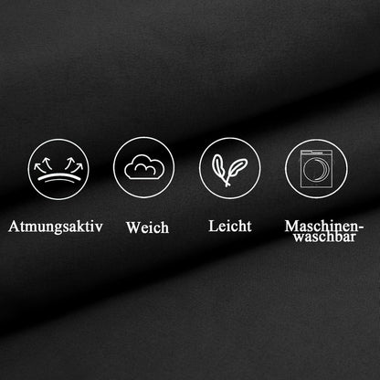 Schwarze Seitenschläferkissenbezüge 40x145 2er Set Weich OEKO-zertifiziert