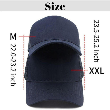 XXL Baseball Cap Herren Baumwolle, Verstellbare Basecap für Großen Kopfumfang