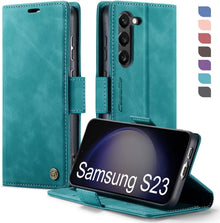 Hülle für Samsung Galaxy S23 5G Klapphülle PU Lederhülle RFID Schutz