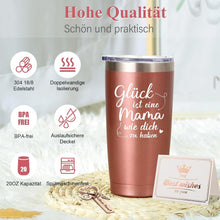 Livole Edelstahl Weinbecher 600ml Mama Geschenk Muttertag