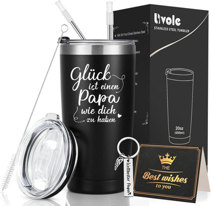 Thermobecher 600ml Vatertagsgeschenk Weihnachtsgeschenk Papa