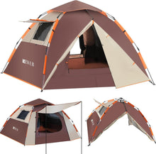 Pop-up Campingzelt für 4 Personen, Wasserdicht & Windsicher