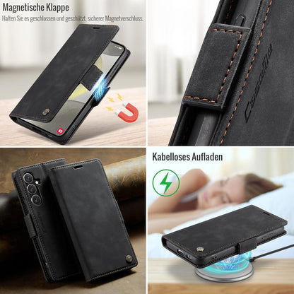 Samsung Galaxy S24 5G Handyhülle Klappbar PU Lederhülle RFID Schutz
