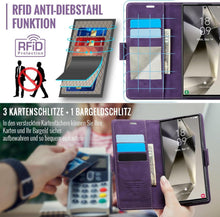 Samsung Galaxy S24 Ultra 5G Handyhülle PU Leder Klapphülle