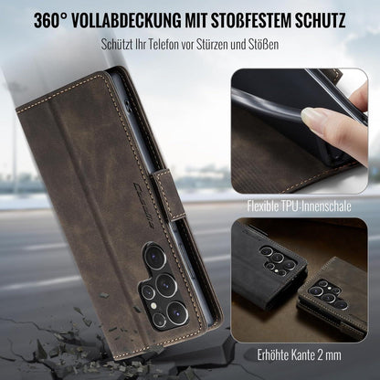 Handyhülle Samsung Galaxy S24 Ultra 5G Klapphülle RFID Schutz Kartenfach