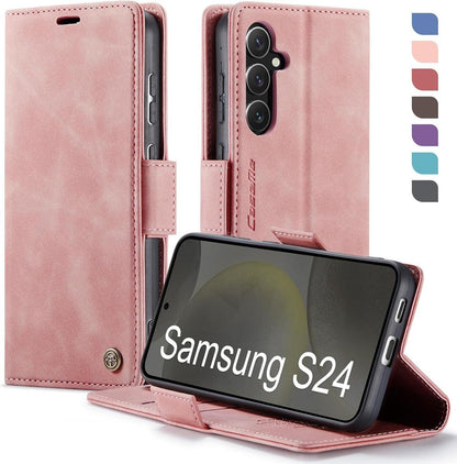 Samsung Galaxy S24 5G Handyhülle Premium PU Lederhülle RFID Schutz