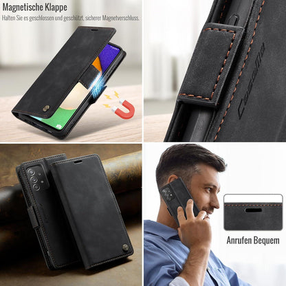 Samsung Galaxy A52/A52S Flip Wallet Handyhülle RFID Schwarz