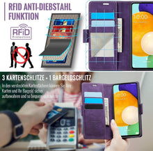 Samsung Galaxy A52/A52S Handyhülle PU Leder RFID Schutz