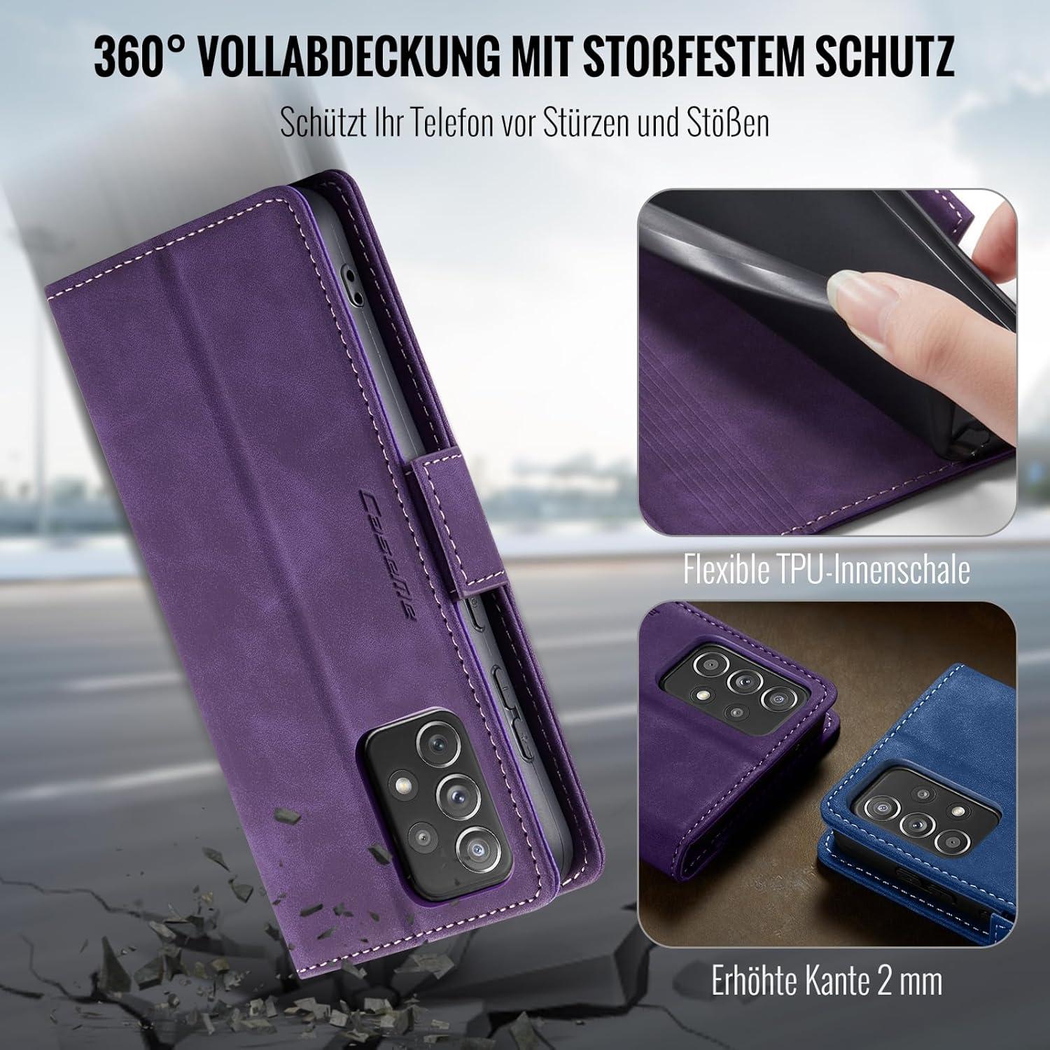 Handyhülle Samsung Galaxy A52/A52S Klappbar PU Leder RFID Schutz