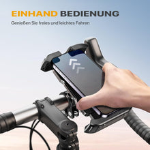 Handyhalterung Fahrrad 2024 Upgraded 360° Lenker Schwarz