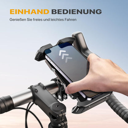 Handyhalterung Fahrrad 2024 Upgraded 360° Lenker Schwarz