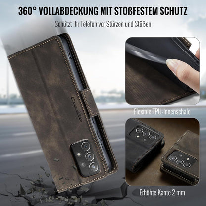 Samsung Galaxy A52/A52S Hülle Klappbar Premium PU Leder RFID Schutz Titel