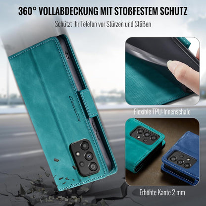 XYGLOW Samsung Galaxy A53 5G Klapphülle PU Leder RFID Schutz Grün