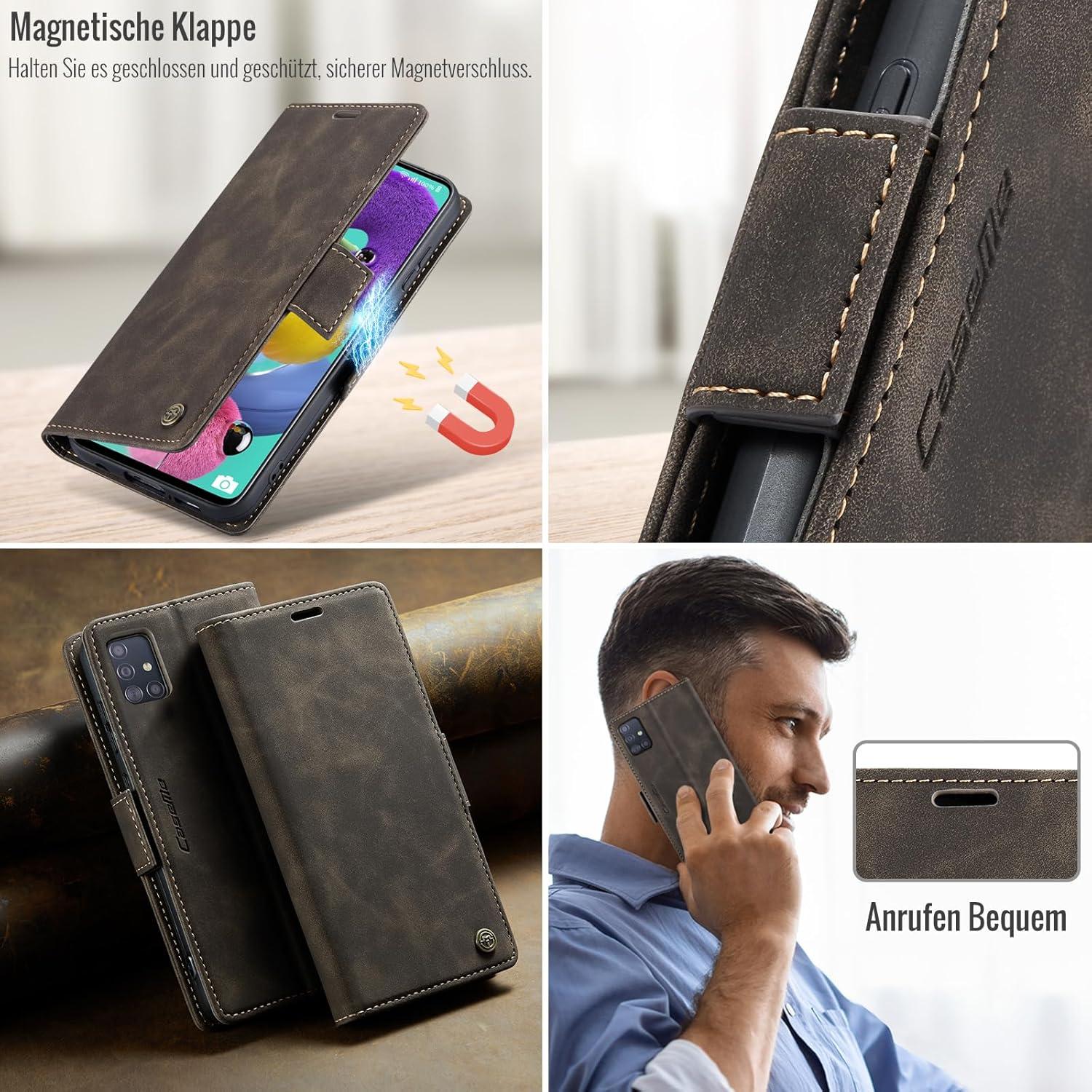 Samsung Galaxy A51 4G Handyhülle RFID Schutz Kaffee