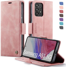 Samsung Galaxy A53 5G Handyhülle Klappbar RFID Schutz Rosa