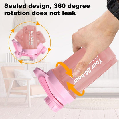 Protein Shaker 600ML Eiweiß Shaker mit Sieb & Mess-Skala BPA-frei