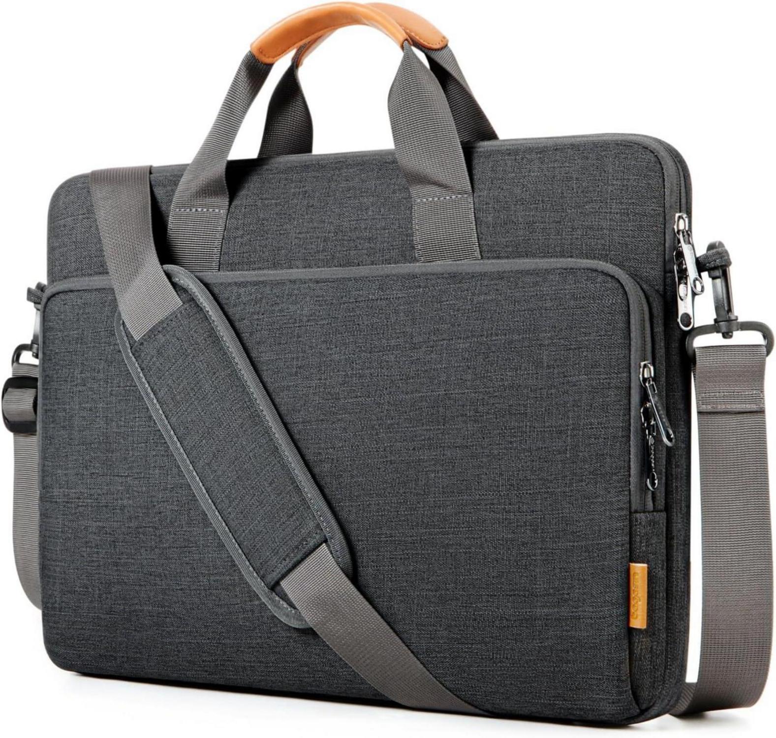 15.6-16 inch Laptop Shoulder Bag Water-Repellent Fabric Case