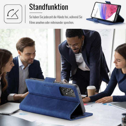 Samsung Galaxy A53 5G Hülle Klappbar PU Leder RFID Schutz Blau