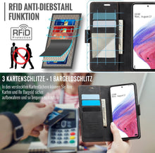 Samsung Galaxy A53 5G Handyhülle Klappbar PU Leder RFID