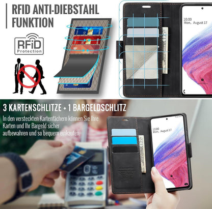 Samsung Galaxy A53 5G Handyhülle Klappbar PU Leder RFID