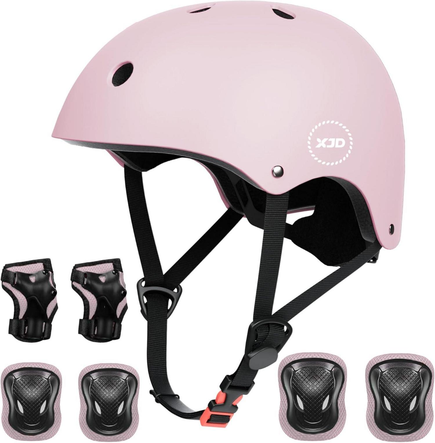 Fahrradhelm für Kinder CE-Zertifizierung Multisport Rosa Lila Set