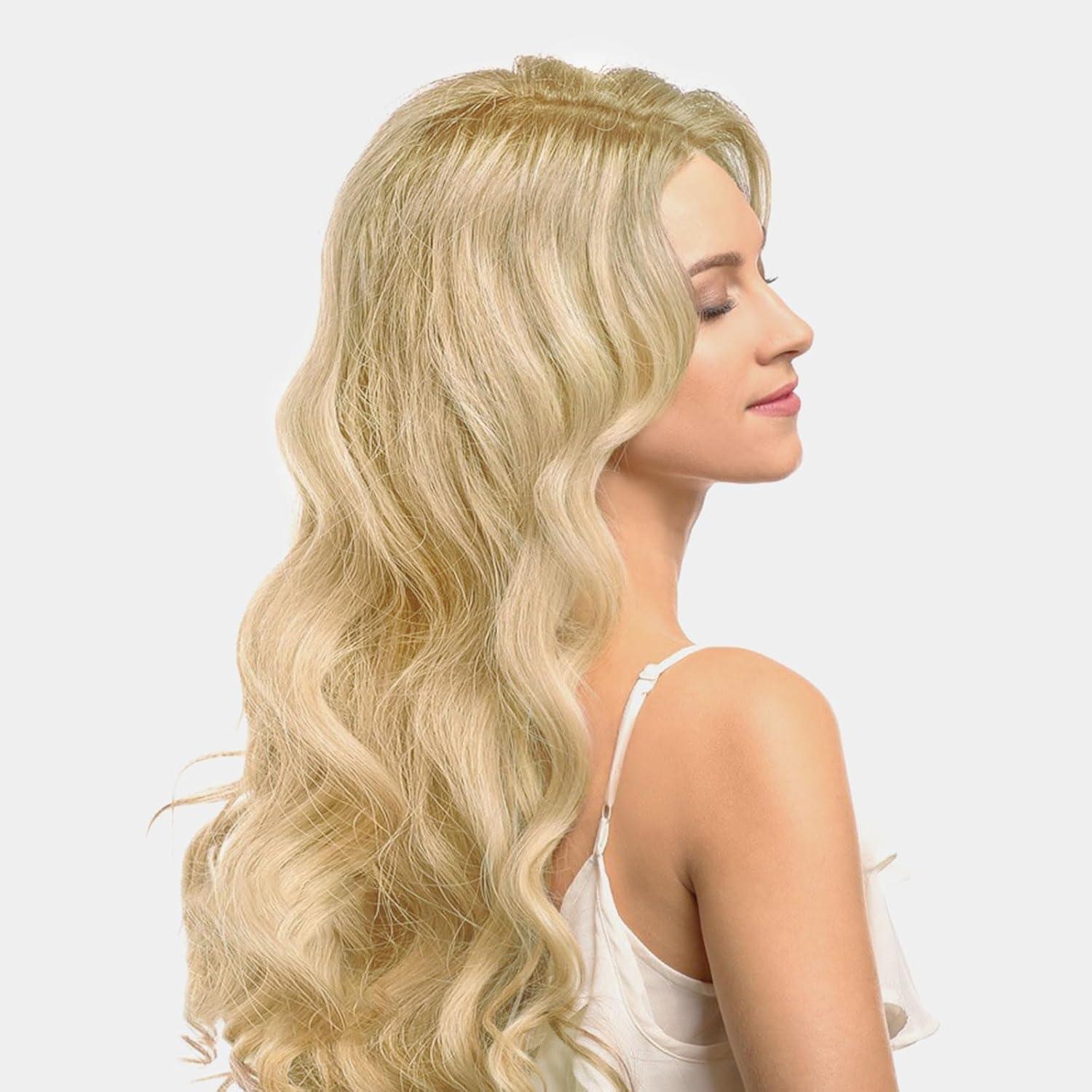 Lange Blonde Lockige Perücke für Frauen Mädchen 27’’ Cosplay Fasching