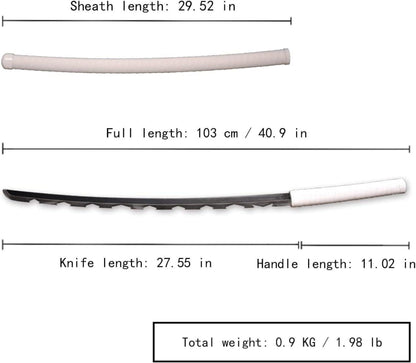 Samurai Schwert aus echtem Metall 104cm - Cosplay Anime