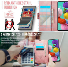 XYGLOW Samsung Galaxy A51 4G Handyhülle Klapphülle RFID