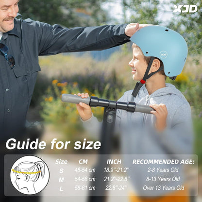 Kinder Jugend Fahrradhelm Multisport CE-Zertifizierung 3-13 J. M: 55-57cm Blau