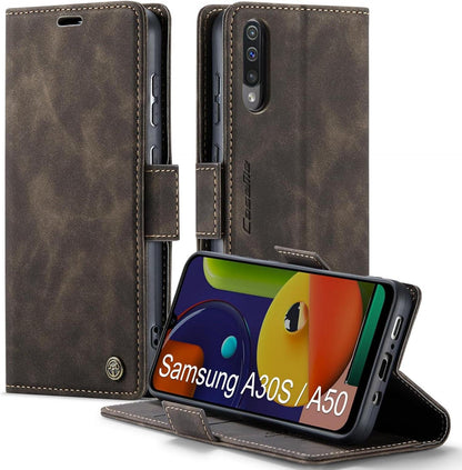 XYGLOW Samsung Galaxy A50/A30S/A50S Handyhülle Klapphülle RFID Schutz