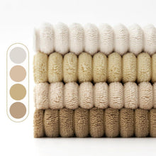 EMEMA Kissenbezug Kordsamt Zierkissen 4er Set 40x40 cm Beige