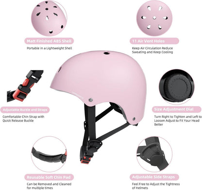 Kinder Fahrradhelm Skaterhelm Verstellbar CE-Zertifizierung